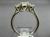 ESTATE 1.16CT DIAMOND 14KT WHITE GOLD PAST PRESENT FUTURE ENGAGEMENT RING #22152
