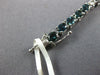 8.06CT DIAMOND & AAA SAPPHIRE 18KT WHITE GOLD 3D OVAL & ROUND TENNIS BRACELET