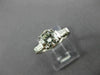 ESTATE 1.71CT ROUND DIAMOND 14K WHITE GOLD 3D THREE STONE ENGAGEMENT RING #26379