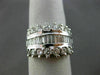 ESTATE WIDE 1.16CT DIAMOND 14KT WHITE GOLD CLASSIC LOVE ANNIVERSARY RING #11405
