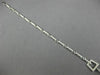 ESTATE .66CT DIAMOND 14K WHITE GOLD SQUARE MILGRAIN TOGGLE LOVE BRACELET #22450