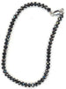 ESTATE 33.72CT BLACK DIAMOND 14KT WHITE GOLD 3D CLASSIC ETERNITY TENNIS BRACELET