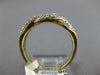 ESTATE LARGE 1.95CT DIAMOND 14KT 2 TONE GOLD MULTI ROW LOVE KNOT ROPE LOVE RING