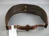 ESTATE LARGE .85CT DIAMOND 18KT GOLD & STAINLESS STEEL 3D FLOWER BANGLE BRACELET