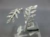 ESTATE LARGE .68CT DIAMOND 18KT WHITE GOLD 3D MULTI LEAF CRISS CROSS FUN RING