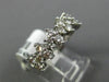 ESTATE .96CT ROUND DIAMOND 14K WHITE GOLD SEMI ETERNITY WEDDING ANNIVERSARY RING