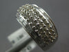 ESTATE WIDE 1.52CT DIAMOND 18KT WHITE GOLD 3D ROUND & BAGUETTE ANNIVERSARY RING