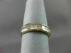 ESTATE .75CT DIAMOND 14KT YELLOW GOLD PRINCESS CHANNEL ANNIVERSARY RING #20523
