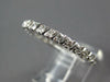 ESTATE .87CT DIAMOND 14K WHITE GOLD CLASSIC 2MM ETERNITY ANNIVERSARY RING #27033