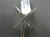 ESTATE LARGE .61CT DIAMOND 14KT WHITE GOLD 3D CRISS CROSS X INFINITY LOVE RING