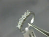 ESTATE .60CT PRINCESS CUT DIAMOND 14K WHITE GOLD WEDDING ANNIVERSARY RING #19652
