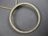 ESTATE EXTRA LARGE 1.04CT DIAMOND 18K WHITE GOLD CIRCLE OF LIFE FLOATING PENDANT