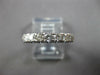 ANTIQUE .42CT DIAMOND 14KT WHITE GOLD 7 STONE FILIGREE WEDDING ANNIVERSARY RING