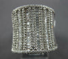 EXTRA LARGE 2.13CT DIAMOND 14KT WHITE GOLD 3d ROUND & BAGUETTE ANNIVERSARY RING