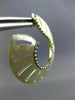 ESTATE LARGE .83CT DIAMOND 14KT YELLOW GOLD ETOILE CIRCULAR OPEN FLAME EARRINGS