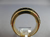 LARGE 1.25CT DIAMOND 14KT 2 TONE GOLD ROUND & BAGUETTE UNISEX ANNIVERSARY RING