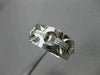 ESTATE WIDE .15CT DIAMOND 14KT WHITE GOLD 3 DIMENSIONAL CIRCULAR FUN RING #15866