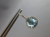5.30CT DIAMOND & AAA BLUE TOPAZ 14KT WHITE GOLD HALO LEVERBACK HANGING EARRINGS