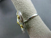 ESTATE EXTRA LARGE 1.42CT DIAMOND 18KT TRI COLOR GOLD 3D ETOILE HEART LOVE RING