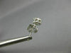 ESTATE .40CT DIAMOND 14KT WHITE GOLD CLASSIC CLUSTER FLOWER STUD EARRINGS #26644