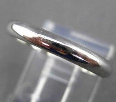 ESTATE PLATINUM CLASSIC SHINY SOLID WEDDING ANNIVERSARY RING BAND 3mm #20811