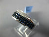3.43CT DIAMOND & AAA SAPPHIRE 18KT WHITE GOLD ROUND & PRINCESS ANNIVERSARY RING