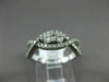 ESTATE .54CT DIAMOND 14KT WHITE GOLD 3D TWO STONE CRISS CROSS INFINITY LOVE RING