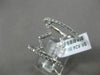ESTATE WIDE .67CT ROUND DIAMOND 18KT WHITE GOLD 3D ZIG ZAG DOUBLE ROW FUN RING