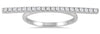 ESTATE .30CT DIAMOND 14KT WHITE GOLD 3D CLASSIC ROUND BAR FUN LOVE RING