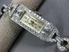 ANTIQUE CHOISI 1.0CT OLD MINE DIAMOND PLATINUM CLASSIC RECTANGULAR WATCH #2218