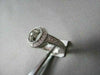 ESTATE .50CT DIAMOND 14KT WHITE GOLD FILIGREE BEZEL ENGAGEMENT RING G/VS