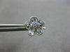 1.81CT DIAMOND & AAA AQUAMARINE 14KT WHITE GOLD PEAR SHAPE & ROUND STUD EARRINGS