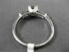ANTIQUE .69CT ROUND DIAMOND PLATINUM 3D FILIGREE FISHTAIL ENGAGEMENT RING #20928