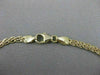 ESTATE 1.25CTW DIAMOND 14KT YELLOW GOLD FLAT WOVEN NECKLACE 16.50" ITALY #2618