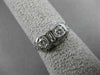 ANTIQUE .42CT OLD MINE DIAMOND 14KT WHITE GOLD 3 STONE FILIGREE RING #9019