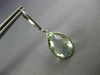 6.0CT AAA GREEN AMETHYST 14KT WHITE GOLD PEAR SHAPE LEVER BACK HANGING EARRINGS