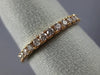 ESTATE .49CT PINK DIAMOND 18KT ROSE GOLD 3/4 ETERNITY WEDDING ANNIVERSARY RING