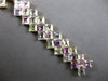 EXTRA LARGE 49.01CT AAA MULTI GEM 18KT YELLOW GOLD PRINCESS GEOMETRICAL BRACELET