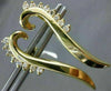 ESTATE .32CT DIAMOND 14KT YELLOW GOLD 3D CLASSIC SEA HORSE STUD EARRINGS #16772