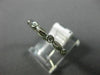 ESTATE .11CT DIAMOND 14KT WHITE GOLD ETOILE BEZEL LEAF ETERNITY ANNIVERSARY RING