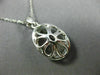 ESTATE LARGE 8.57CT DIAMOND & AAA BLACK NEEDLE QUARTZ 14KT WHITE GOLD 3D PENDANT