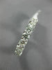 ESTATE 3.5CT DIAMOND 14K WHITE GOLD 3D SHARED PRONG ETERNITY WEDDING RING 21838