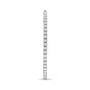 EXTRA LARGE 7CT DIAMOND 14KT WHITE GOLD CLASSIC INSIDE OUT HOOP HANGING EARRINGS