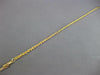ESTATE 14KT YELLOW GOLD 3D CLASSIC SOLID ROPE DIA CUT BRACELET WITH SAFETY