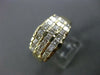 ESTATE WIDE .90CT PRINCESS CUT DIAMOND 14KT YELLOW GOLD PYRAMID ANNIVERSARY RING