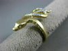 ESTATE .10CT ROUND DIAMOND 14KT YELLOW GOLD 3D CLASSIC ETOILE SNAKE FUN RING