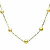 ESTATE AAA GOLDEN PEARL 14KT YELLOW GOLD 3D CLASSIC BY THE YARD TIN CUP NECKLACE