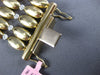 ESTATE EXTRA LARGE 1.80CT DIAMOND 14K 2 TONE GOLD 3D MULTI ROW OVAL FUN BRACELET