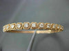 ANTIQUE WIDE 1.85CT DIAMOND 18KT ROSE GOLD CLASSIC FILIGREE BANGLE BRACELET F/G