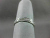 ANTIQUE .30CT DIAMOND 14KT WHITE GOLD FILIGREE ETERNITY 3 DIMENSIONAL RING #1150